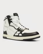 Image 5 of 6: Amiri Men's Skel-Top Hi Leather Bones High-Top Sneakers