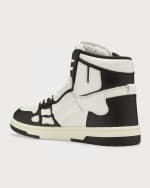 Image 3 of 6: Amiri Men's Skel-Top Hi Leather Bones High-Top Sneakers