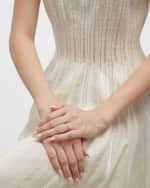 Image 5 of 5: Sydney Evan Baguette and Round Bezel Eternity Ring