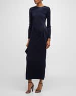 Image 5 of 6: Giorgio Armani Jersey Dress w/ Beaded Hip Detail