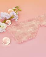 Image 2 of 5: WTHN Rose Quartz Eye Mask