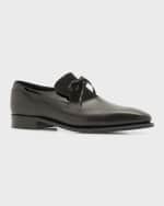 Image 4 of 5: Corthay Men's Malher Leather Loafers
