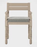 Image 5 of 5: Four Hands Waller Outdoor Dining Armchair