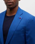 Image 4 of 6: Isaia Men's Striped Wool Suit