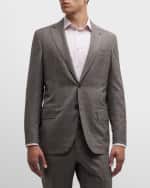 Image 3 of 6: Isaia Men's Plaid Wool Suit