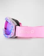 Image 4 of 4: Bling2o Ice of Purple Glaciers Ski Mask