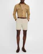 Image 2 of 5: Ralph Lauren Purple Label Men's Eaton Cotton-Stretch Shorts