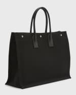 Image 4 of 6: Saint Laurent Rive Gauche Tote Bag in Canvas