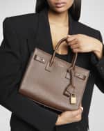 Image 3 of 6: Saint Laurent Sac De Jour Baby Top-Handle Bag in Grained Leather