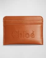 Image 1 of 4: Chloe Sense Card Case in Leather
