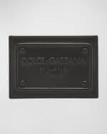 Image 1 of 3: Dolce&Gabbana Men's Embossed Logo Leather Card Case