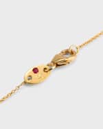 Image 3 of 5: Roberto Coin 18K Gold Ruby Station Bracelet
