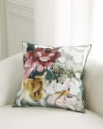 Image 1 of 3: Designers Guild Tapestry Flower Eau De Nil Pillow