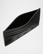 Image 3 of 4: Bottega Veneta Men's Intrecciato Leather Card Case
