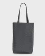Image 1 of 6: Bottega Veneta Men's Medium Classic Intrecciato Tote Bag