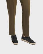 Image 2 of 4: Golden Goose Ball Star Glitter and Suede Low-Top Sneakers