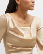 Image 5 of 5: Roberto Coin 18K White Gold Diamond Dragonfly Necklace