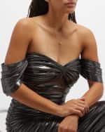 Image 5 of 5: Roberto Coin 18K Yellow Gold Solitaire Diamond Bean Pendant Necklace