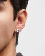 Image 5 of 5: Neiman Marcus Lab Grown Diamonds Lab Grown Diamond 18K White Gold Round Stud Earrings, 6.0tcw