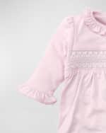 Image 2 of 3: Kissy Kissy Girl's CLB Charmed Smocked Footie, Size Newborn-6M
