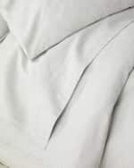 Image 3 of 3: Kassatex Bamboo Flannel King Flat Sheet