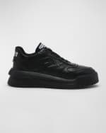 Image 1 of 6: Versace Men's Odissea Tonal Leather Sneakers