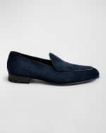 Image 1 of 3: di Bianco Men's Vomero Suede Loafers