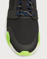 Image 3 of 5: Moncler Men's Lunarove Textile Low-Top Sneakers