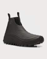 Image 5 of 6: Moncler Men's Acqua High Ribbed Rain Boots