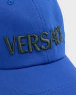 Image 3 of 3: Versace Men's Embroidered Logo Baseball Cap