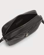 Image 5 of 6: Saint Laurent Lou Medium YSL Zip Leather Shoulder Bag