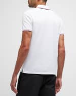 Image 5 of 6: Moncler Men's Pique Tipped Polo Shirt