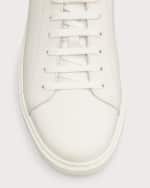 Image 4 of 6: Brunello Cucinelli Men's Bicolor Leather Low-Top Sneakers