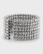 Image 4 of 5: Platinum Born 7-Row Limitless Ring, Size about 6.5 to 7.5