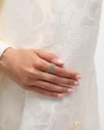 Image 2 of 5: Platinum Born Stardust Ring, Size about 6.5 to 7.5