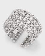 Image 4 of 5: Platinum Born Stardust Ring, Size about 6.5 to 7.5