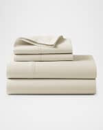 Image 1 of 2: Ralph Lauren Home Organic 464 Percale Queen Flat Sheet