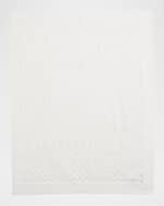 Image 2 of 2: Ralph Lauren Childrenswear Kid's Pointelle Teddy Bear Blanket