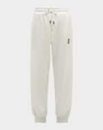Image 1 of 6: Dolce&Gabbana Men's Terry Logo Plaque Sweatpants