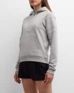 Image 2 of 6: Saint Laurent Raglan Hoodie with Logo Embroidery