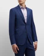 Image 5 of 6: Canali Men's Plaid Wool Suit