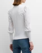 Image 5 of 6: Veronica Beard Donovan Long-Sleeve Top