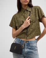 Image 2 of 6: Saint Laurent Gaby Mini YSL Crossbody Bag in Quilted Leather