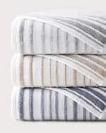 Image 2 of 3: Kassatex Hudson Stripe Wash Towel