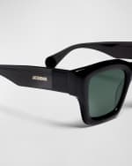 Image 3 of 3: Jacquemus Les Lunettes Baci Square Acetate Sunglasses