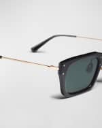 Image 3 of 3: Jacquemus Les Lunettes Soli Acetate Rectangle Sunglasses