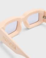 Image 5 of 5: Jacquemus Les Lunettes Tupi Acetate Rectangle Sunglasses