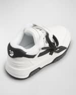 Image 4 of 5: Off-White Kid's Out Of Office Leather Sneakers, Size Toddler/Kids