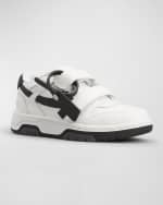 Image 5 of 5: Off-White Kid's Out Of Office Leather Sneakers, Size Toddler/Kids