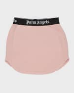 Image 1 of 3: Palm Angels Girl's Logo-Print Waistband Sweat Skirt, Size 4-12